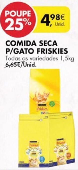 Pingo Doce Comida Seca P/Gato Friskies 1,5kg promoção