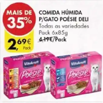 Pingo Doce Comida Húmida P/Gato Poésie Deli Pack 6x85g promoção