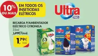 Pingo Doce Ultra Recarga P/ Ambientador Eléctrico Citronela 33ml promoção