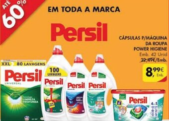 Pingo Doce Persil Cápsulas P/ Máquina da ROupa Power Higiene 42 Unid promoção