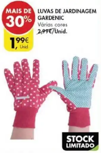 Pingo Doce Luvas de Jardinagem Gardenic promoção