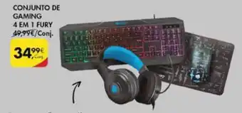 Pingo Doce Conjunto de Gaming 4 em 1 Fury promoção