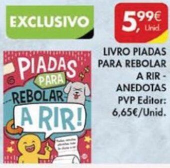 Pingo Doce Livro Piadas para Rebolar A Rir-Anedotas promoção