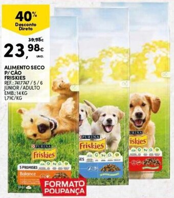 Continente Alimento Seco p/Cáo Friskies 14kg promoção