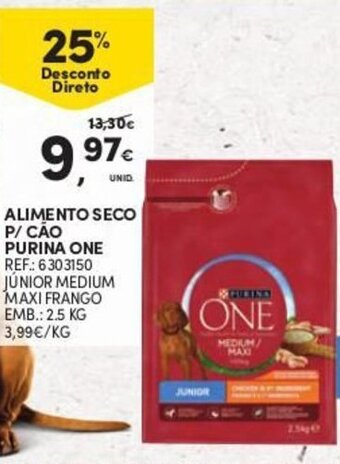 Continente Alimento Seco p/Cáo Purina One 2.5kg promoção