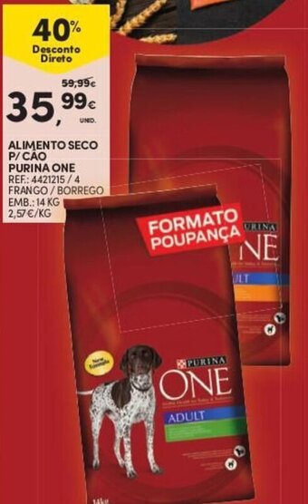 Continente Alimento Seco p/Cáo Purina One 14kg promoção