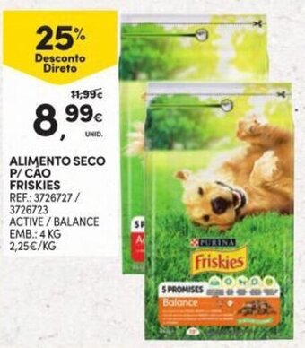 Continente Alimento Seco p/Cáo Friskies 4kg promoção
