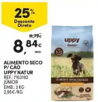 Continente Alimento Seco p/Cáo Uppy Natur 3kg promoção