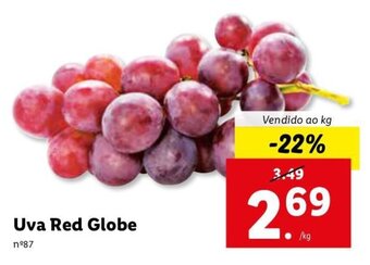 Lidl Uva Red Globe promoção