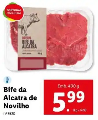Lidl Bife da Alcatra de Novilho 400g promoção