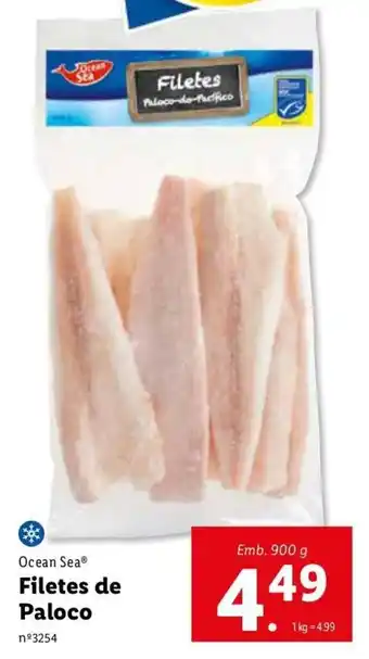 Lidl Ocean Sea Filetes de Paloco 900g promoção