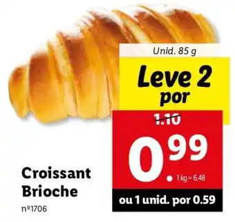Lidl Croissant Brioche 85g promoção