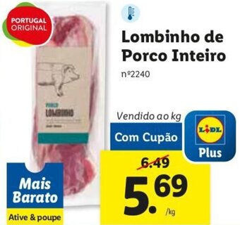 Lidl Lombinho de Porco Inteiro promoção