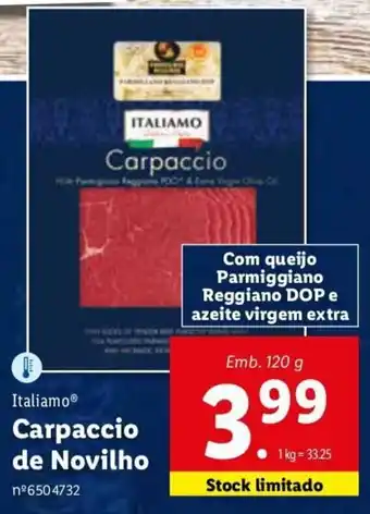 Italiamo Carpaccio de Novilho 120g
