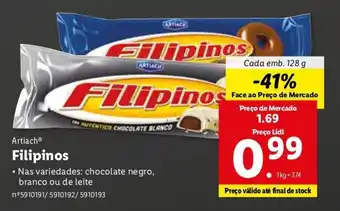 Lidl Artiach Filipinos 128g promoção