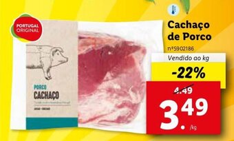Lidl Cachaço de Porco promoção