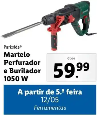 Lidl Parkside Matelo Perfurador e Burilador 1050W promoção