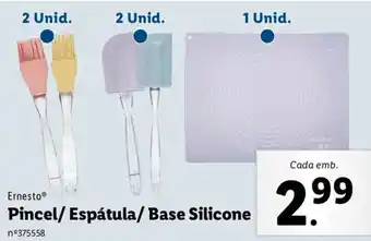 Lidl Ernesto Pincel/ Espátula/ Base Silicone promoção