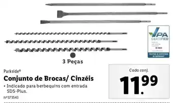 Lidl Parkside Conjunto de Brocas/Cinzéis promoção