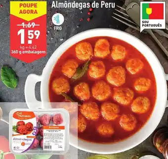 ALDI Almôndegas de Peru 360g promoção