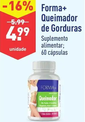 ALDI Forma+Queimador de Gorduras 60 Cápsulas promoção