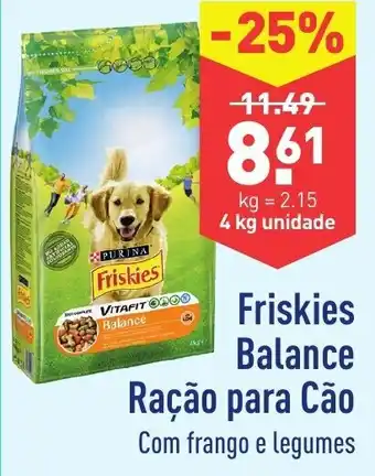 ALDI Friskies Balance Ração para Cão 4kg promoção