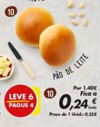 Pingo Doce Pao de Leite promoção