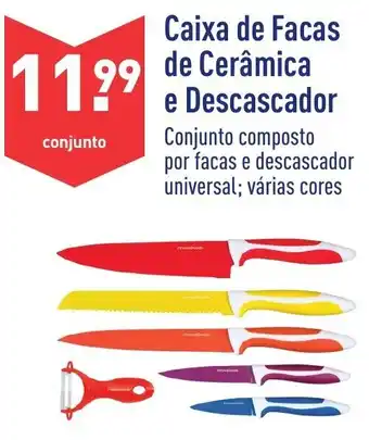 ALDI Caixa de Facas de Cerâmica e Descascador promoção