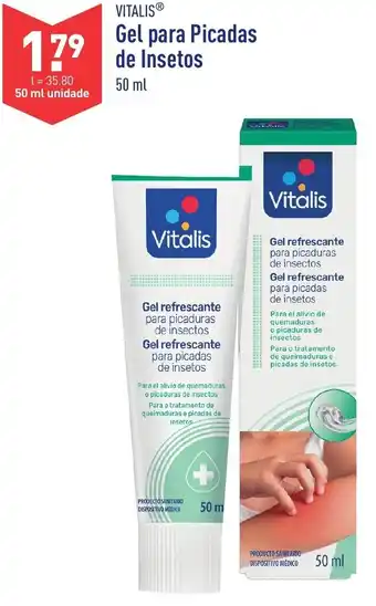ALDI Vitals Gel para Picadas de Insetos 50ml promoção