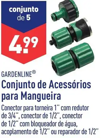 ALDI Gardenline Conjunto de Acessórios para Mangueira promoção