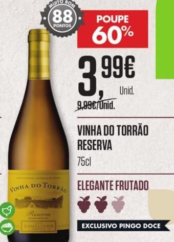 Pingo Doce Vinha do Torrão Reserva 75cl promoção