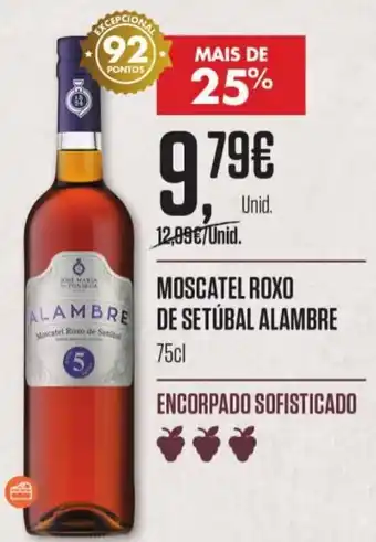 Pingo Doce Moscatel Roxo de Setúbal Alambre75cl promoção