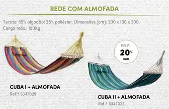 Continente Rede com Almofada 200 x 100 x 200cm 100kg promoção