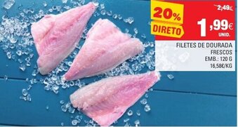 Continente Filetes de Dourada 120g promoção
