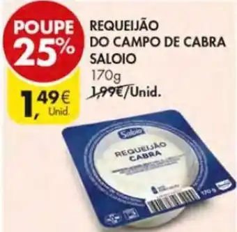 Pingo Doce Requeijão do Campo de Cabra Soloio 170g promoção