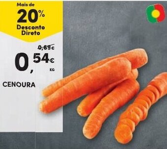 Continente Cenoura promoção
