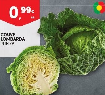 Continente Couve Lombarda Inteira promoção