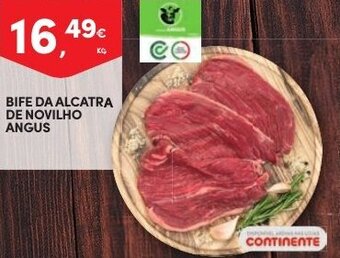 Continente Bife da Alcatra de Novilho Angus promoção