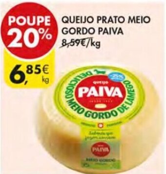 Queijo Prato Meio Gordo Paiva