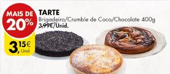 Pingo Doce Tarte 400g promoção