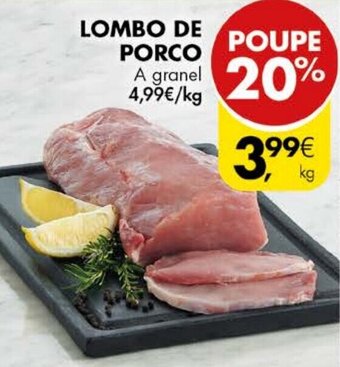 Pingo Doce Lombo de Porco promoção