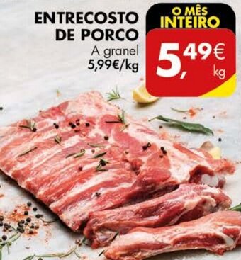 Pingo Doce Entrecosto de Porco promoção