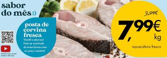 Pingo Doce Posta de Corvina Fresca promoção