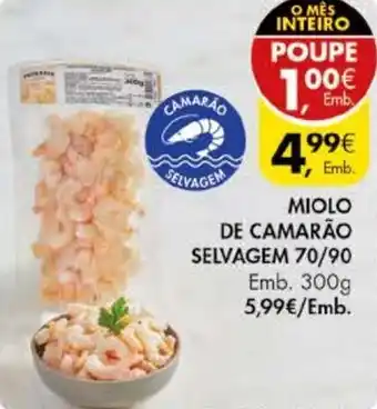 Pingo Doce Miolo de Camarão 70/90 300g promoção
