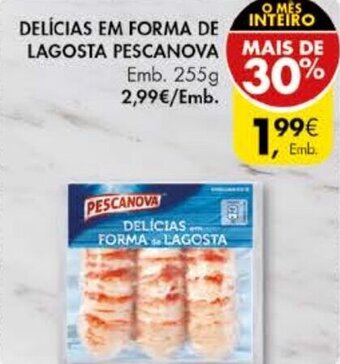 Pingo Doce Delícias em Forma de Lagosta Pescanova 255g promoção
