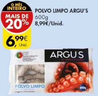 Pingo Doce Polvo Limpo Argu's 600g promoção