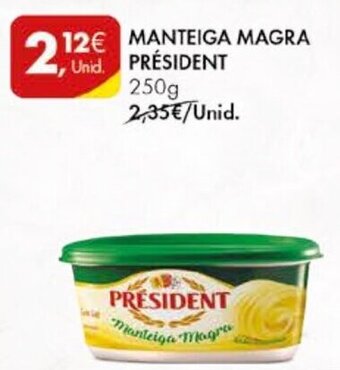 Pingo Doce Manteiga Magra Président 250g promoção