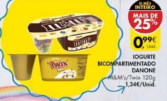 Pingo Doce Iogurte Bicompartimentado Danone 120g promoção