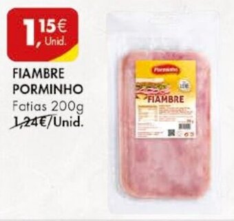 Pingo Doce Fiambre Porminho 200g promoção