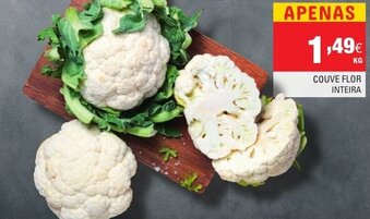 Continente Couve Flor Inteira promoção